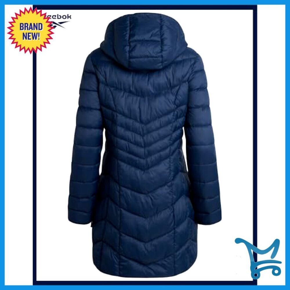 Long Puffer Coat Quilted Parka Winter Jacket Plus Size Oversized Chic - Picture 6 of 7